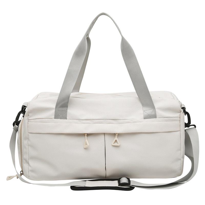 

Новая спортивная сумка для фитнеса с разделением сухого/влажного - большая вместительная сумка для йоги и путешествий грязно-белый