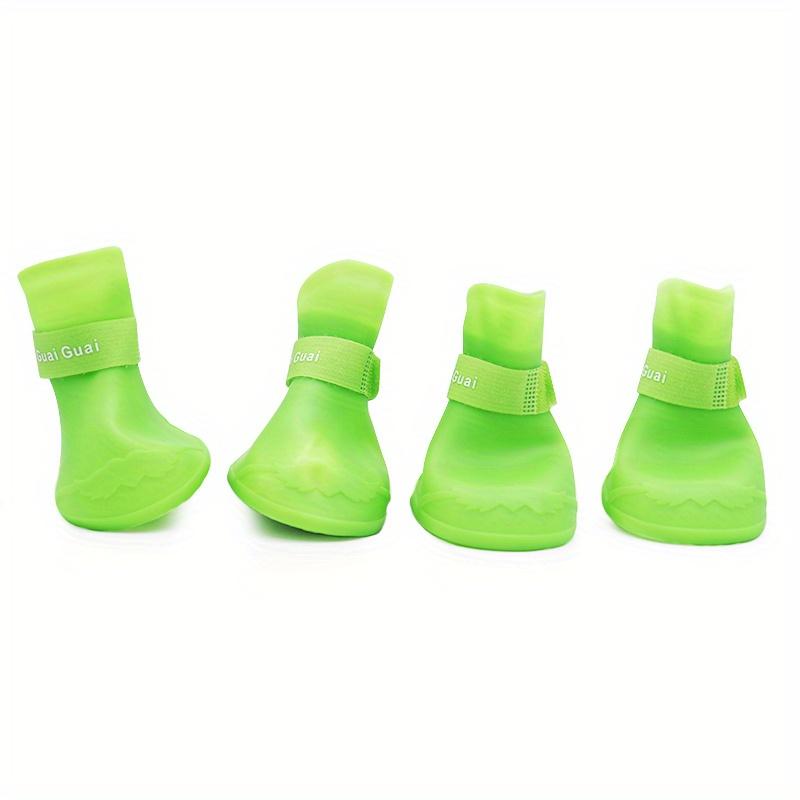 

Обувь для домашних животных Милая обувь для домашних собак Непромокаемые сапоги для щенков Нескользящая обувь для собак L светло-зеленый