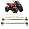2Pcs 250mm Ball Joint Tie Rod 10mm Thread Steel Alloy for 125cc Quad Dirt Bike ATV Go Kart