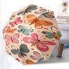 1pc Butterfly Pattern Automatic Open/Close Umbrella, Portable Folding Umbrella for Travel, Themed Events086