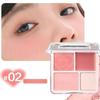 1pcs Korean Style Blush Highlighter Palette Four Color Matte Sculpting Shrinking Expanding Makeup Contouring Powder Compact