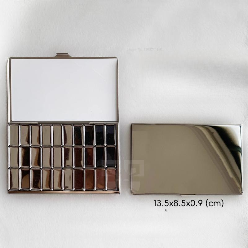 Ultra-thin Travel Edition Watercolor Box Magnetic Attachment Type Pigments Packaging Box Outdoor Watercolor Palette Art Tools