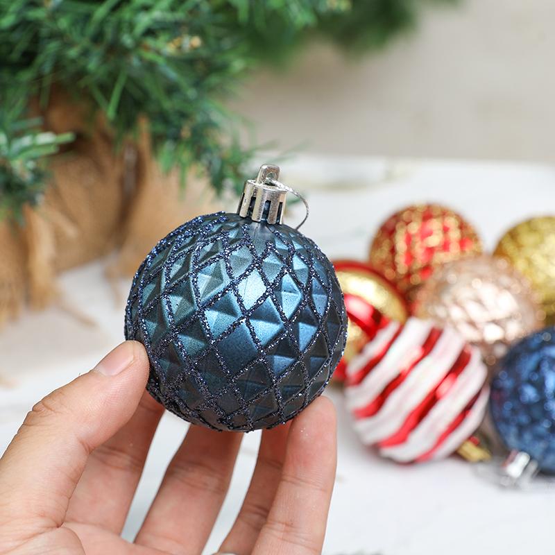 6szt 6cm bombki choinkowe ozdoby choinkowe wiszące zawieszki Navidad Noel noworoczny świąteczny wystrój imprezy do domu