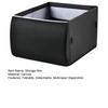 Foldable Car Seat Storage Box 2-in-1 Lumbar Support And Organizer Canvas Backseat Caddy for Snacks And Accessories Home Auto Use