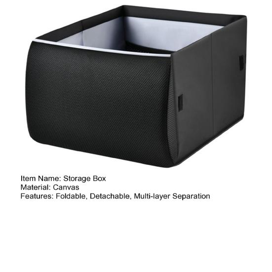 Foldable Car Seat Storage Box 2-in-1 Lumbar Support And Organizer Canvas Backseat Caddy for Snacks And Accessories Home Auto Use