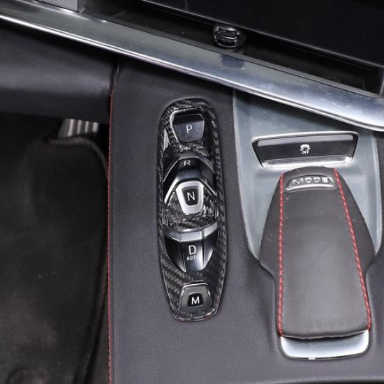 For C8 Corvette Carbon Fiber Transmission Control Interior Trim Cover Z06 Z51