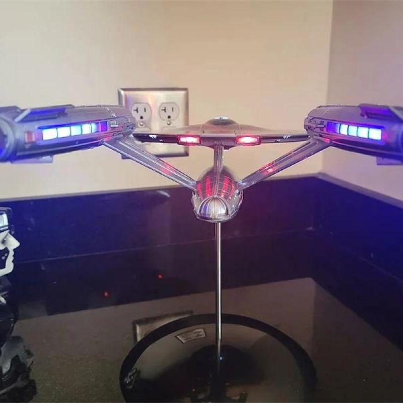 

Handmade Metal Aircraft Replica Star Trek Enterprise Model Kit - Assemble Starship Ornament Collectible Toy Gift