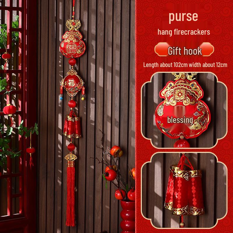 2026 Year of the Horse New Year and Spring Festival Chili Firecracker Ornaments for Living Room