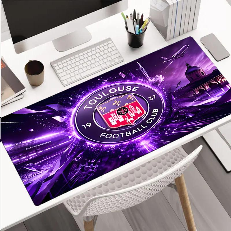 Toul-ouse Crest Design Mouse Pad, Rubber Base, Mouse Pad for Gamers and Office Use, Gaming Desk , Easy To Clean Mat Christmas fan gifts