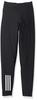 Adidas Men's Cut-Off Stretch Tights with Front Closure, Black, Size LL (Japan XL)
