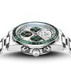 OLEVS Men Automatic Wristwatch Tachymeter Bezel Moon Phase Week Month Date Display Stainless Steel Waterproof Sport Watch