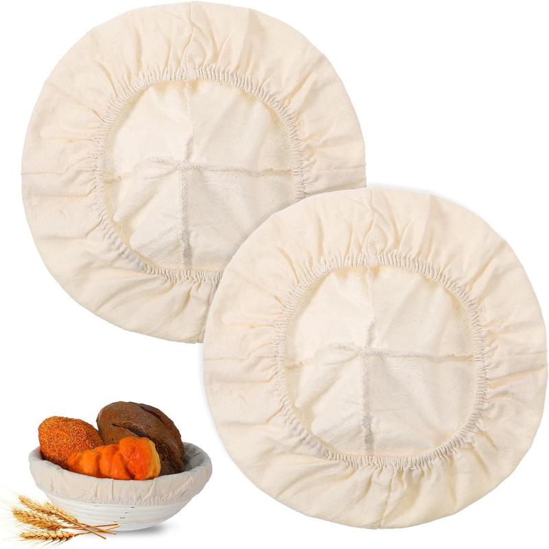 3Pcs Oval/Round Bread Fermentation Basket Cloth Lining Dough Basket Cover Fermentation Cloth For Cake Kitchen Tool