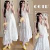 2026 Summer Slim Fit French Fairy Plus Size Sleeveless Maternity Dress