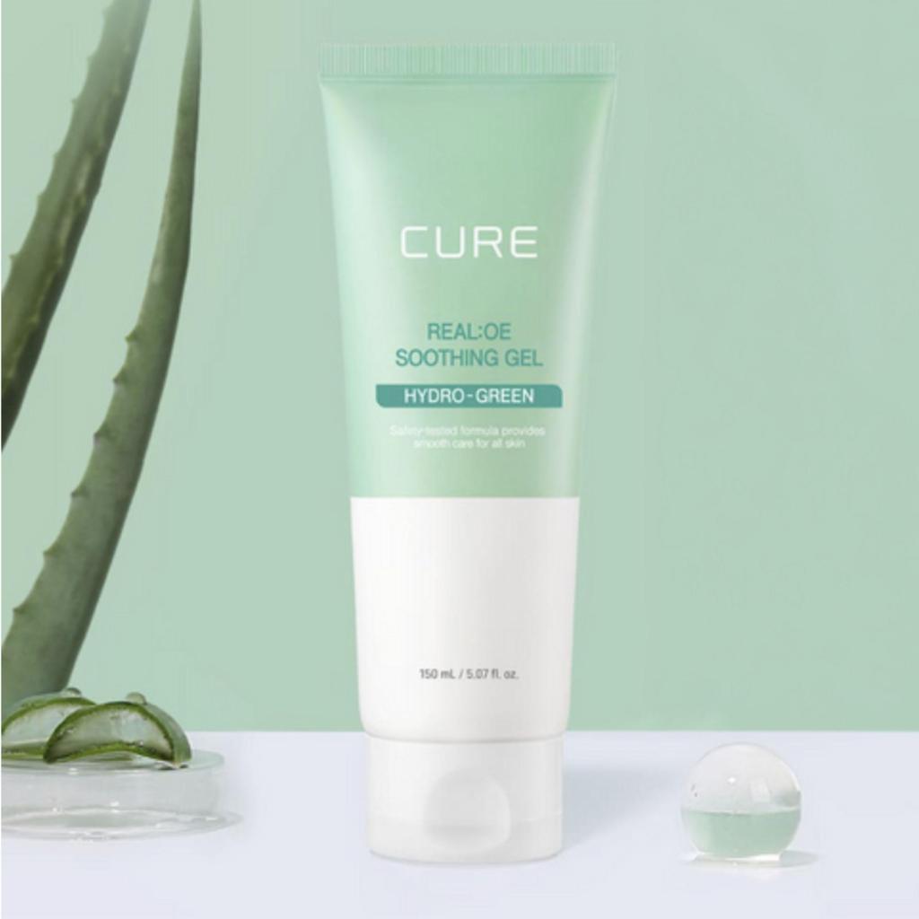 KIM JUNG MOON ALOE Cure Real Aloe Soothing Gel 150ml – 88% Jeju Aloe Vera Leaf Water Moisturizing & Soothing Gel