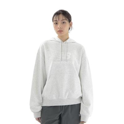 New Balance İstiflenmiş Logo Eşofman Kapüşonlu Üst (WT41504)