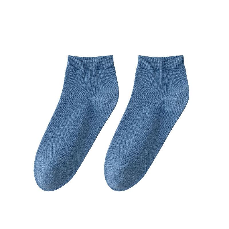 Men's Antibacterial and Deodorizing Long-fiber Cotton Short Socks with Good Breathability and Sweat Absorption, Anti-tear, and Bone-free.
