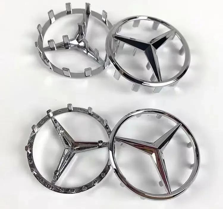 Top Quality 52mm 57mm Steering Wheel Center Badge Star Logo Car Emblem with 18 Pins Mercedes Benz Amg C CLA CLS GLC GLE GLS E BW0
