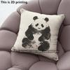 Watercolor Ink Panda Decorative Throw Pillow Covers Pattern Cushion Cover Suitable For Sofa Bedroom Car Pillow Cover
