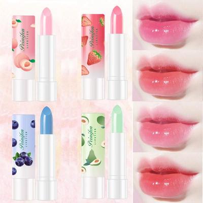 Fruity Warm Color Changing Lip Balm Lipstick To Prevent Dryness, Moisturize and Reduce Lip Lines