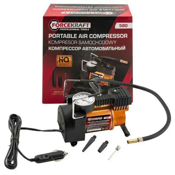 Car compressor piston compressor 12V 30l/min with pressure gauge FK-580