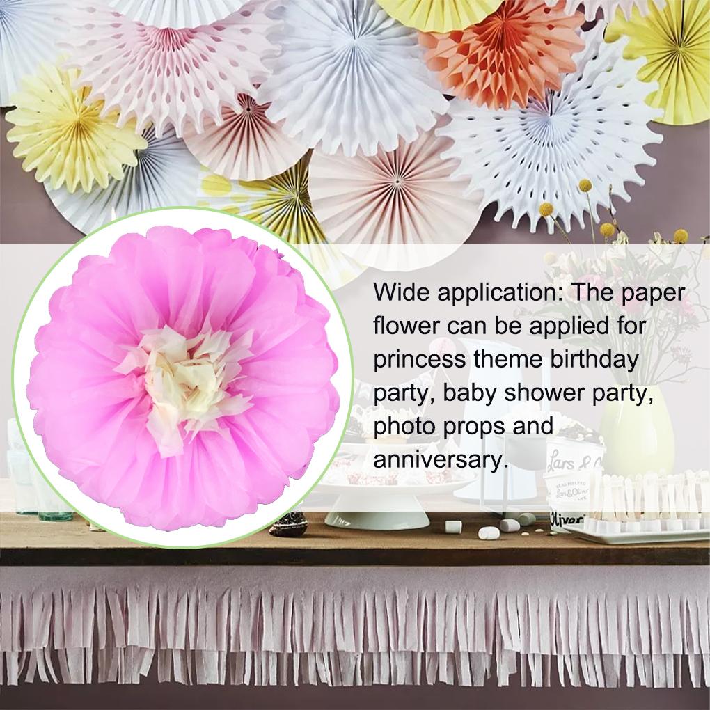 Paper Flowers Floral Decorations for Wall Handmade Handicraft Convenient Artificial Wedding Blossoms for Anniversary Party Decor