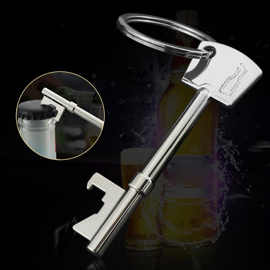 Apribottiglie con Portachiavi in Lega di Zinco Apribottiglie per Birra Portatile Mini Apribottiglie Ciondolo Portachiavi da Tasca Apribottiglie Regali Divertenti