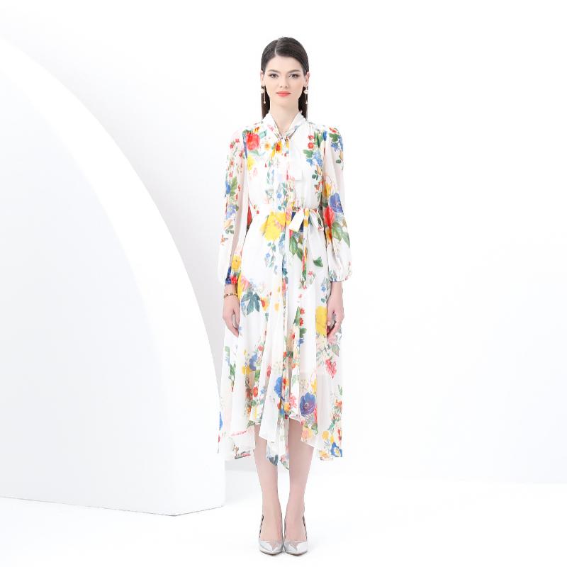 

Весна-лето Женские V-образные вырезы с принтом Оверсайз Длинные Макси Праздничные Пляжные Платья Плюс Размер 2XL белый