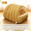 Pet Haven Enclosed Cat And Small Dog Bed With Pp Cotton For Cozy Comfort