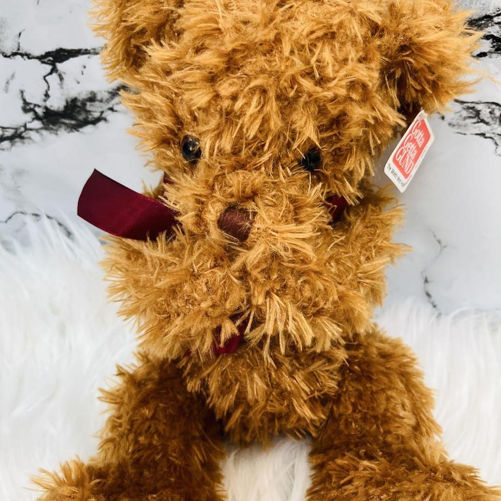 [USED] GUND Teddy Bear Plush Toy with Mouth and Nose Magnets