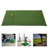 Tapis de Frappe de Golf Intérieur Extérieur Tapis d'Herbe pour Pratique de Swing de Golf avec Tee de Golf en Caoutchouc