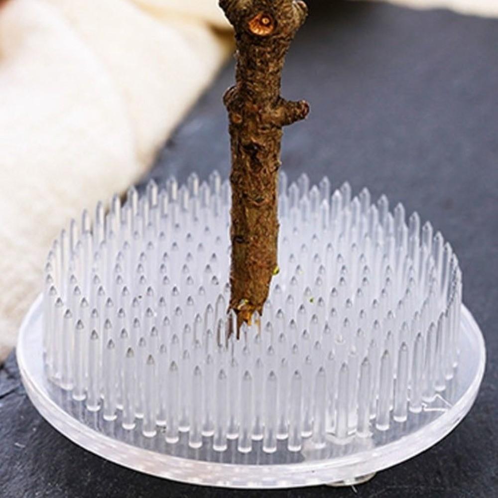 Rectangle Flower Arranger Round Floral Fixation Base Chinese Style Fixed Arranging Tool DIY Craft