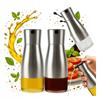 2X Dozownik Do Oliwy Octu Oleju 320 Ml Butelka Szklana Z Metalowa Zakrętką