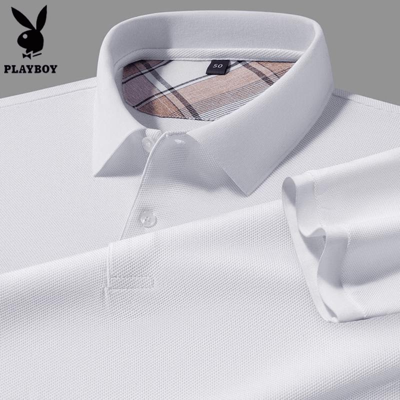 PLAYBOY Men's Pure Cotton Polo Shirt