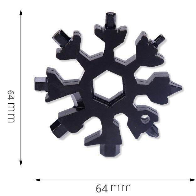 Multifunctional Snowflake Wrench EDC Socket Wrench Hexagonal Octagonal Combination Wrench Portable Tool Stainless Steel Wrench LM