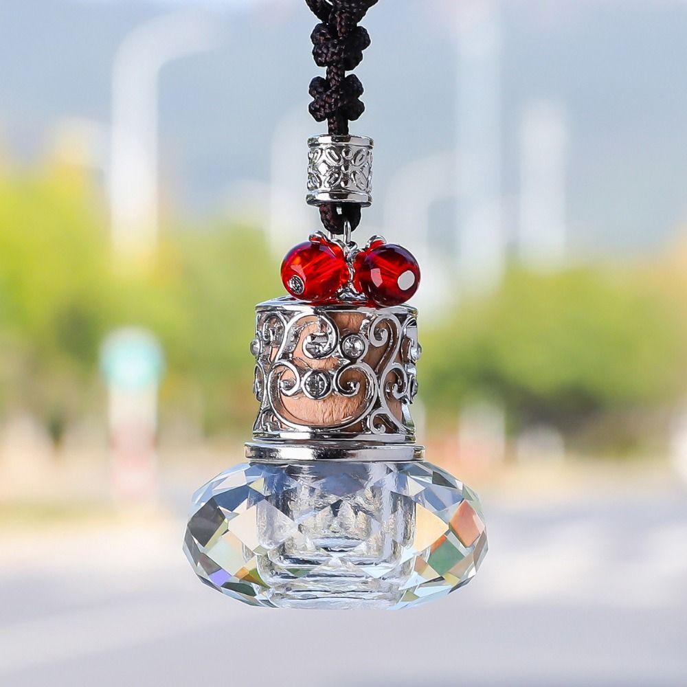 Hanging String Car Essential Oil Diffuser Bottle Empty Glass Diffuser Bottles  Home Decoration