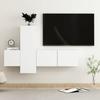 VidaXL TV Stand Set, 3 Pcs White Chipboard