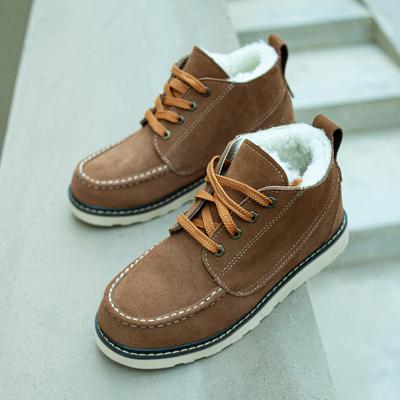 Fashion Australia Men Snow Boots 100% Genuine Cowhide Leather Ankle Boots Warm Winter Boots Woman Shoes Large Size 39-44