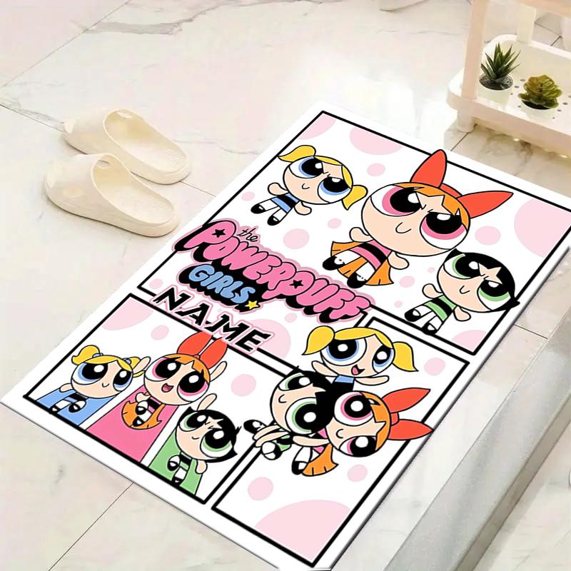 Custom 1Pc Powerpuff Girls Adventure Rug Office Carpet Indoor Outdoor Entrance Doormat Nonslip Soft And Comfortable Living Room D491517