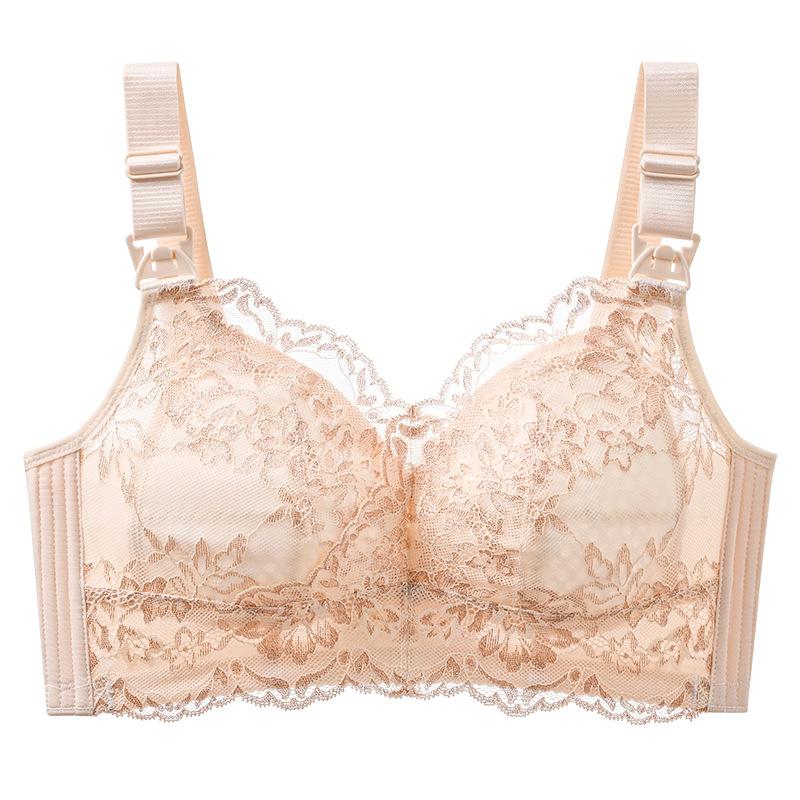 Бюстгальтер для беременных и кормящих женщин, женский бюстгальтер, собирающий, предотвращающий провисание, летний тонкий и большого размера 34/75B бежевый