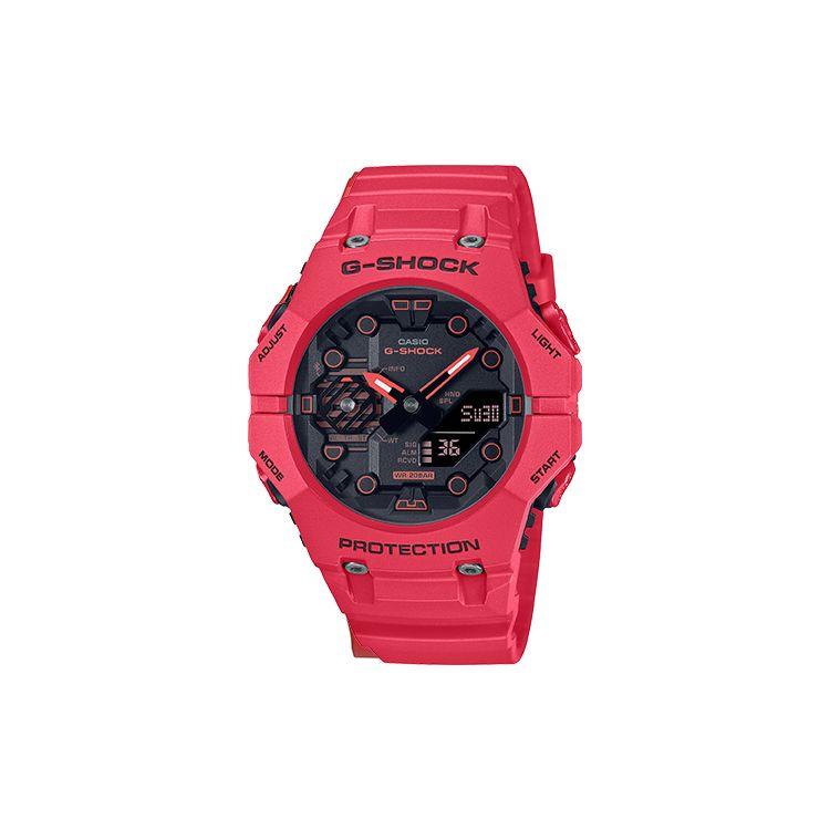 

Casio G-Shock Series Dimension Era Carbon Fiber Core Protection Sports Waterproof Shockproof Watch Quartz Movement Resin Strap GA-B001-4APR Bright Red