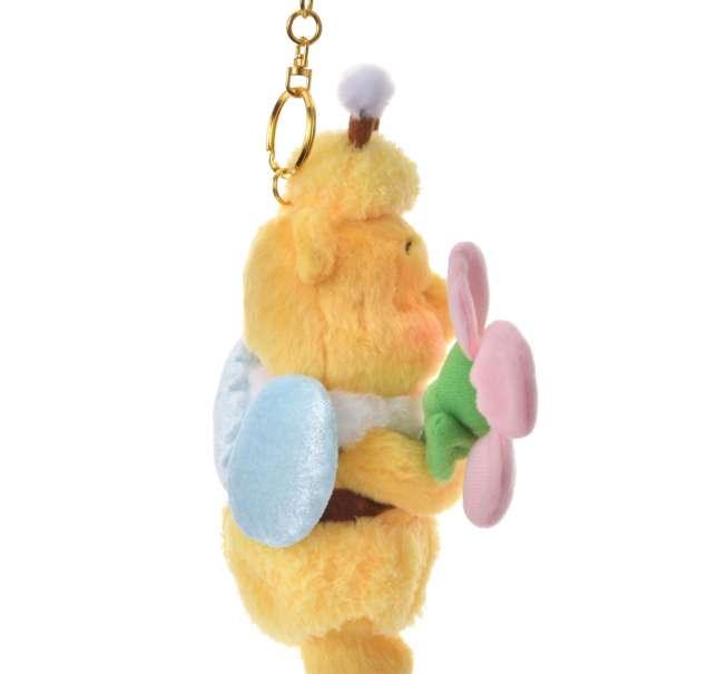 Disney Mascot Key Chain Flower Garden Winnie the pooh Japan NEW Disney Store