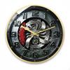 Car Wheel Hub Clock Noiseless Mechanism Brake Disc Wall 3D Decorative Piece Decor for Men,