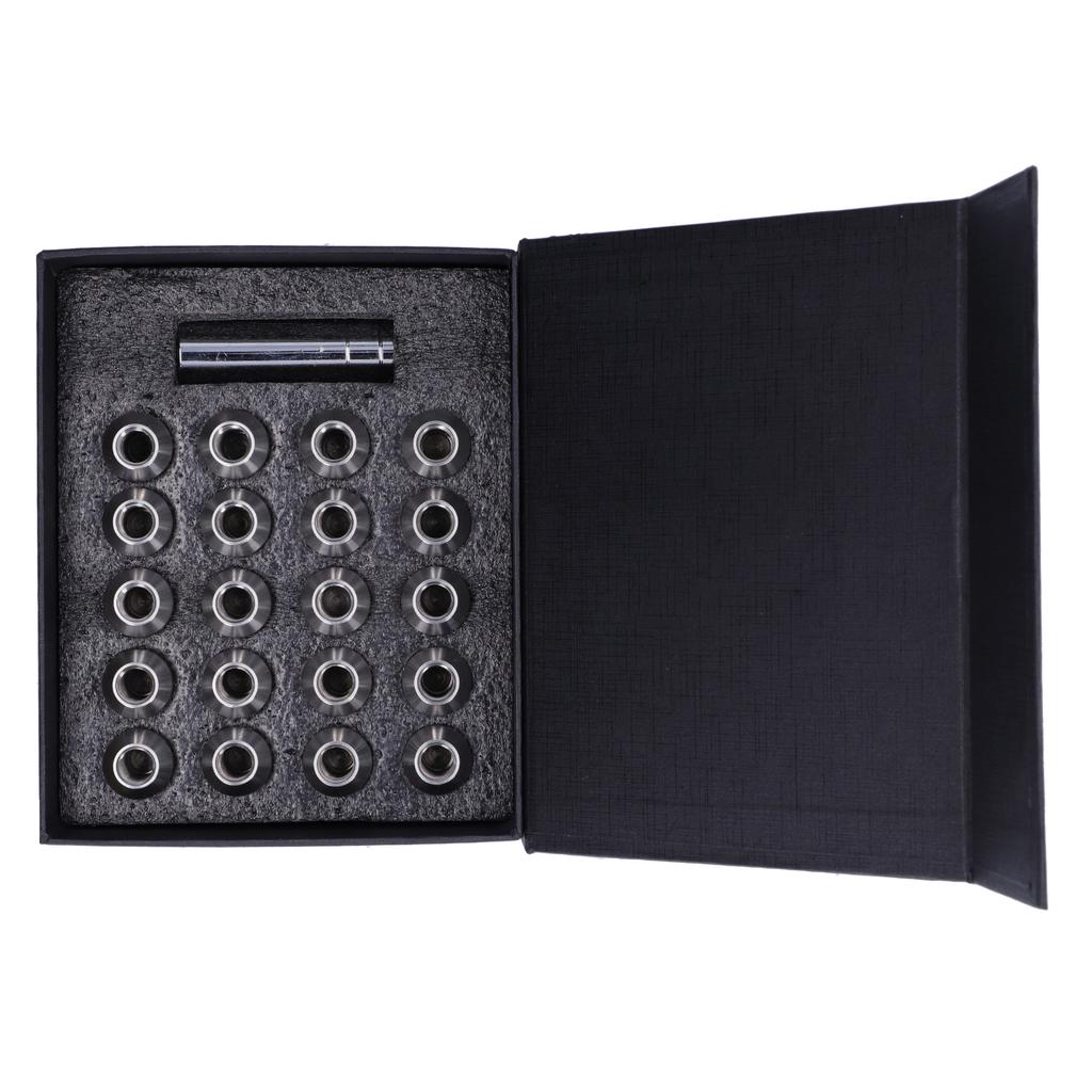 1 2‑20 Lug Nuts Socket Kit 304 Stainless Steel Heated Treatment High Strength Universal