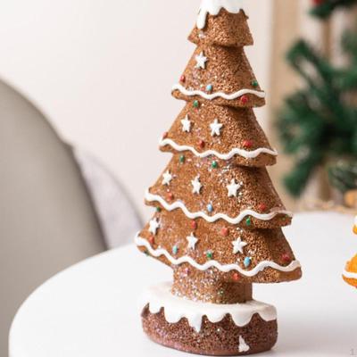 Tischweihnachtsbaum Figur Skulptur Geschenk Harz Desktop Ornament für Innen Eingang