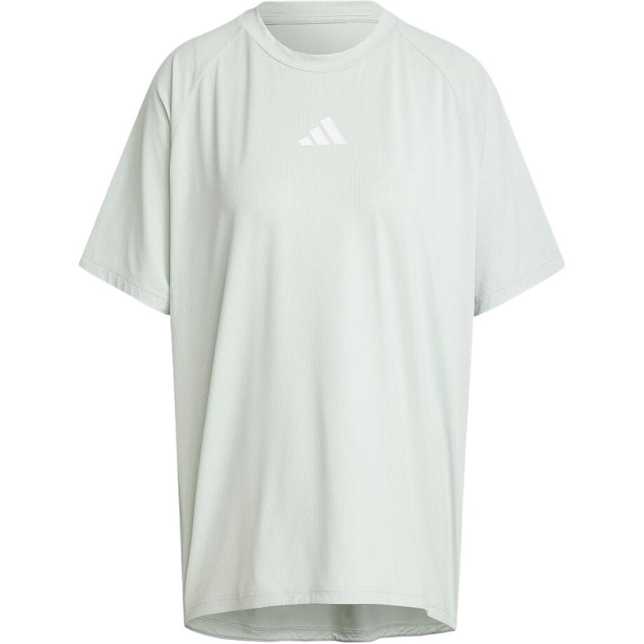 Adidas Raglan Sleeve T Shirt Women s Linen Green JC6687 M