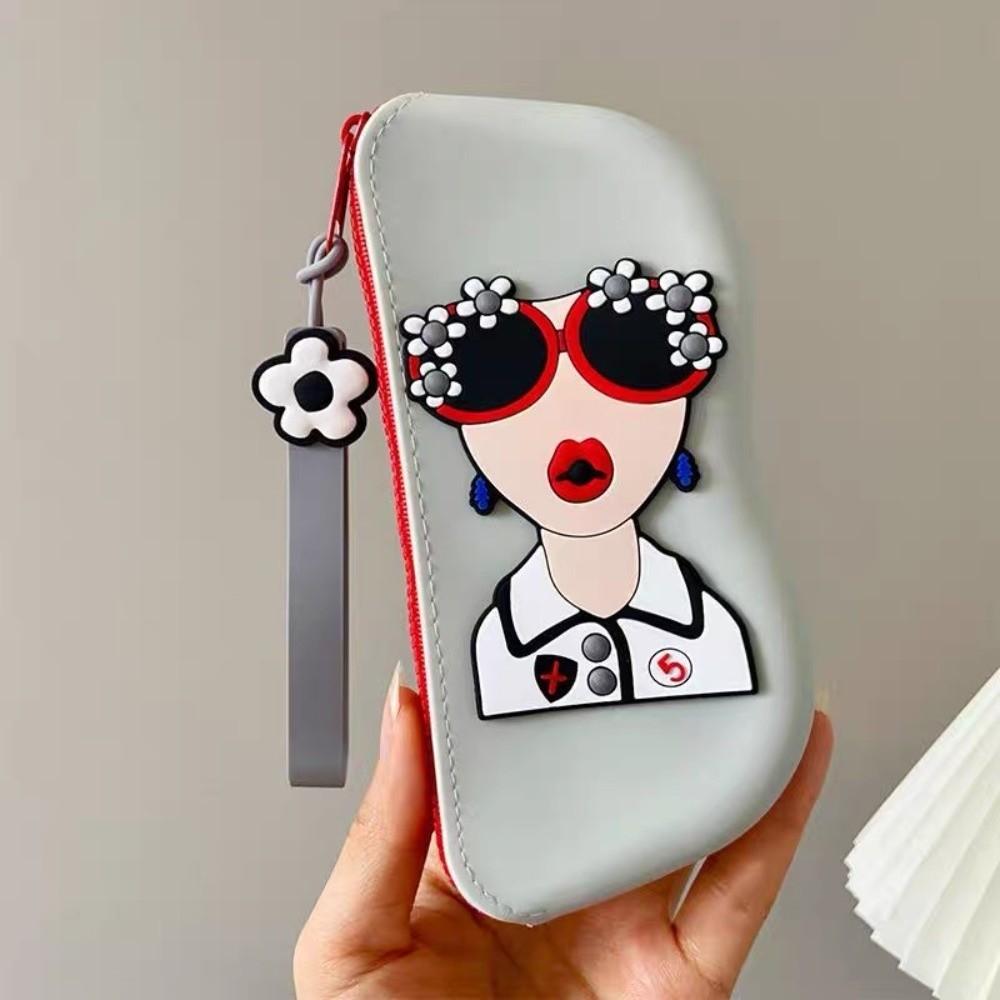 Waterproof Small Items Bag Dustproof Sunglasses Pouch Simple Silicone Eyeglasses Case  Travel