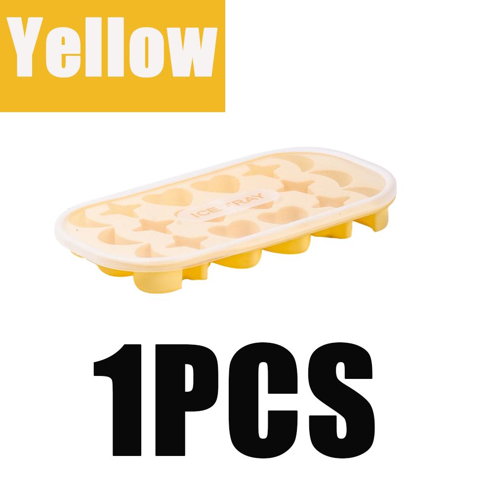 Silikon Eiswürfelform mit Deckel Eisform mit Mond Stern und herzförmiger Form für Kühlung Getränke Whiskey Wodka Cocktails