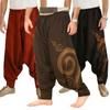 Men's Hippie Yoga Harem Pants Casual Elastic Waist Baggy Men Baggy Hippie Boho Gypsy Aladdin Hippie Boho Harem