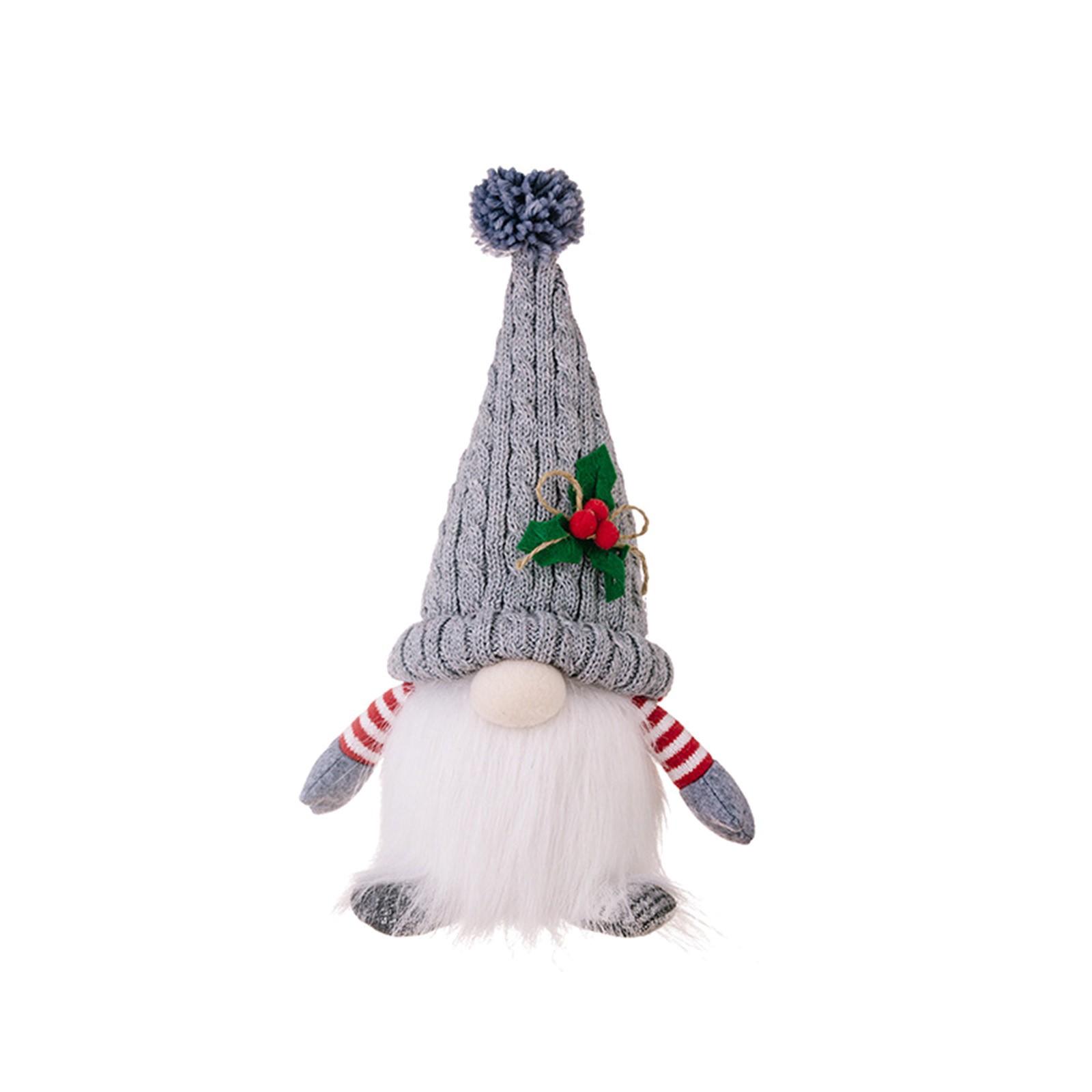 Рождественские украшения Рождественская высококачественная вязаная шапка-пигмей — фото 3