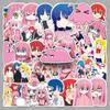 50 Japanese Anime Character Stickers: Colorful Decoration for Water Cups, Stationery, Planners, and Card Making (50 Sheets).